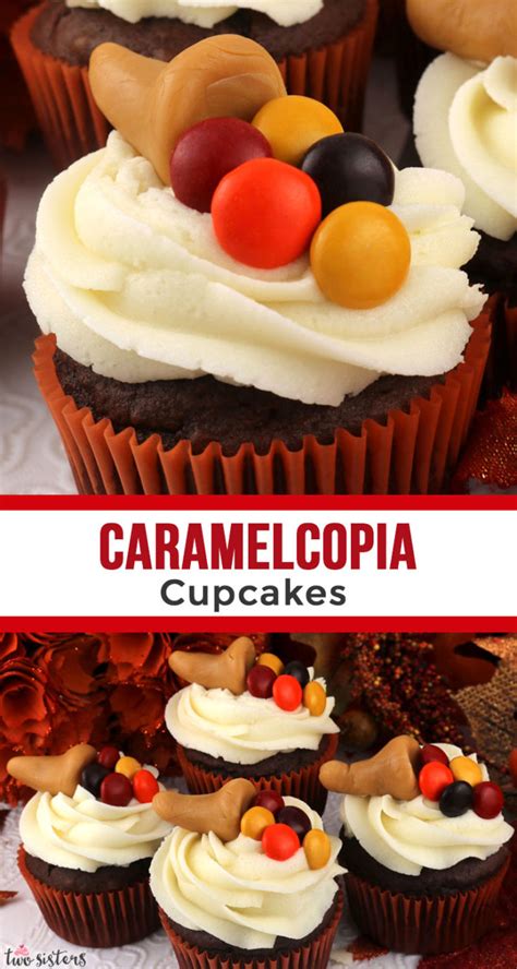 thanksgiving caramelcopia cupcakes two sisters