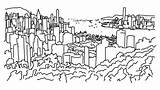 City Hong Kong Outline Drawing Sketch Skyline Paintingvalley Hand Drawings sketch template