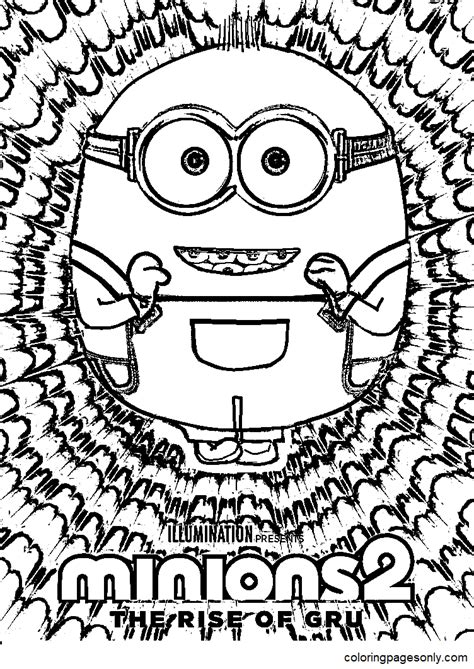 rise  gru coloring page