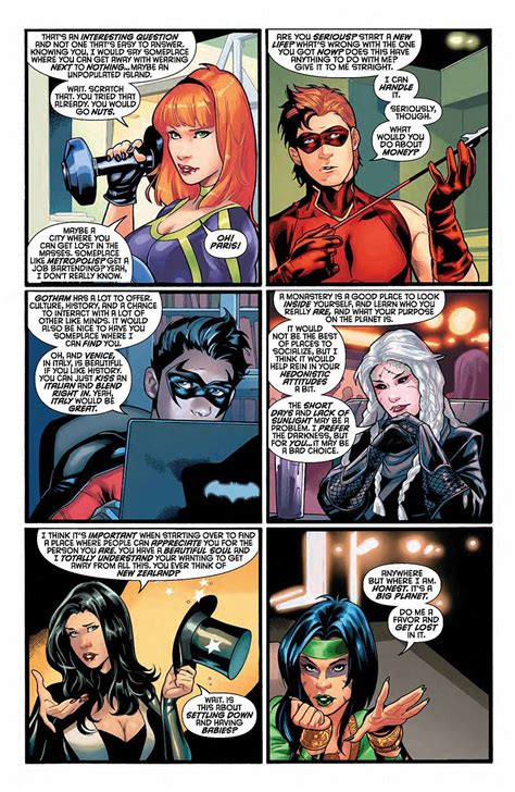 read 8 page sneak peeks for green arrow starfire and more
