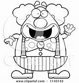 Clown Circus Cartoon Clipart Vector Waving Chubby Thoman Cory Outlined Coloring 2021 sketch template