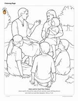 Coloring Pages Helping Others Lds Children Friend Adam Eve Jesus Kids Bible Color Teach Forgiveness Joseph Games Smith Their Primary sketch template