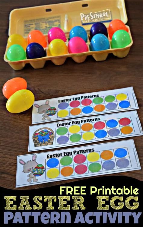 free easter egg pattern activity this super cute hands