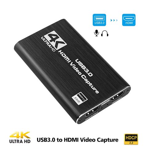 hdmi video capture card 4k screen record usb3 0 1080p 60fps game