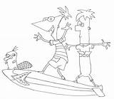 Ferb Phineas Coloring Pages Printable Kids Luck Charlie Good Print Sheets Bestcoloringpagesforkids Popular sketch template