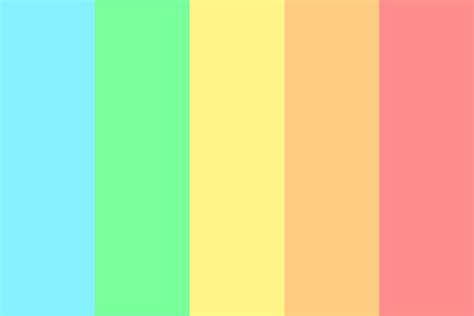 unicorn rainbow color palette