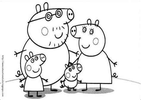 peppa pig printable colouring pages kids party theme peppa pig