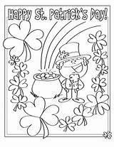 Coloring Patrick St Patricks Pages Printable Sheets Saint Activity Leprechaun Kids Happy Gold Crafts Pot Pattys Print Pdf Colouring Clipart sketch template