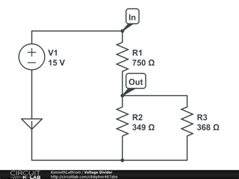 voltage divider circuitlab