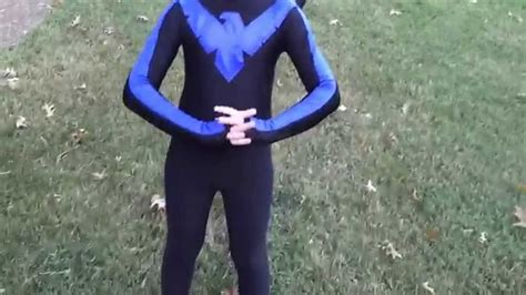 Homemade Nightwing Costume Youtube