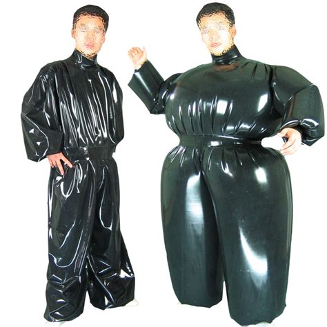 inflatable latex suit  heavy rubber telegraph