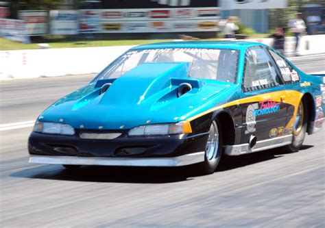 ford thunderbird dragster  mile trap speeds