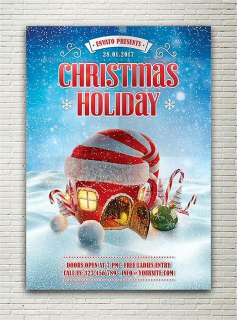 christmas holiday flyer holiday flyer template holiday flyer