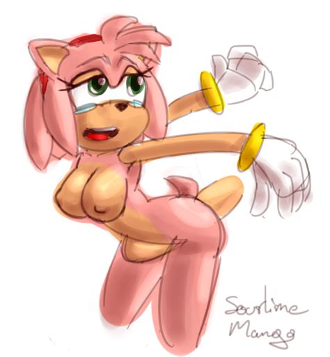 Rule 34 Amy Rose Breasts Female Penis Sonic Series