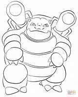 Coloring Blastoise Pages Supercoloring Printable sketch template