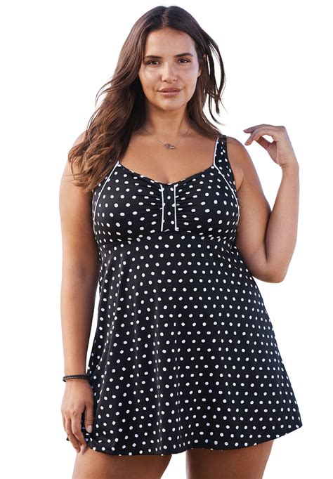 swimsuitsforall swimsuits for all women s plus size retro swim dress