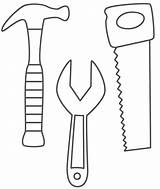 Hammer Wrench Preschool sketch template