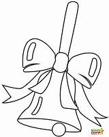Coloring Christmas Pages Bow Bell Printable Drawing Bells Draw Bows Colouring Color Google Getdrawings Pokemon sketch template