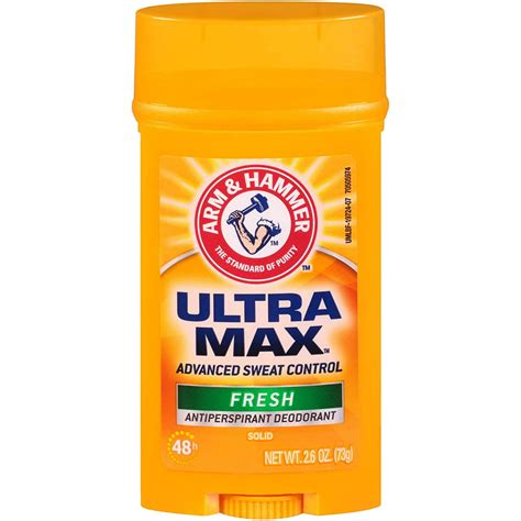 arm hammer ultra max solid men antiperspirant deodorant fresh