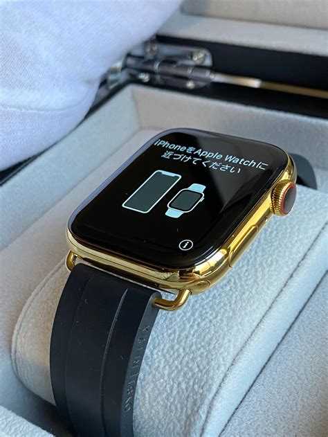 Gold Plated Apple Watch Series 6 with Oysterflex Rolex Band