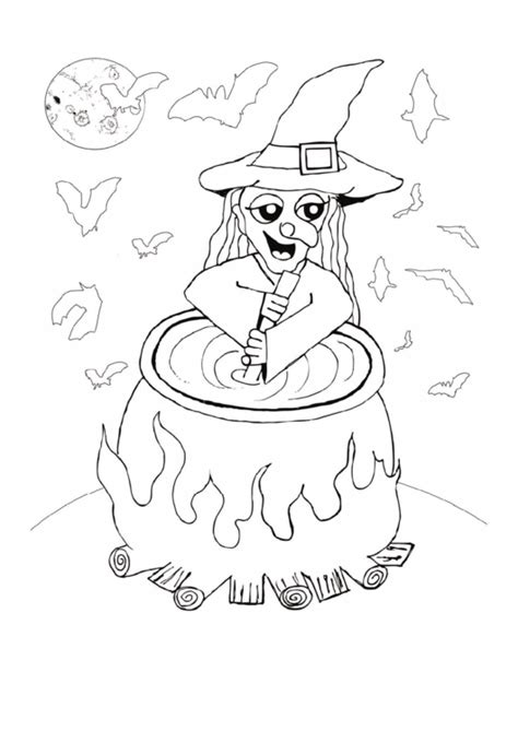 cauldron coloring pages coloring home
