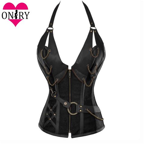 black halter overbust corset burlesque costumes for women corsets