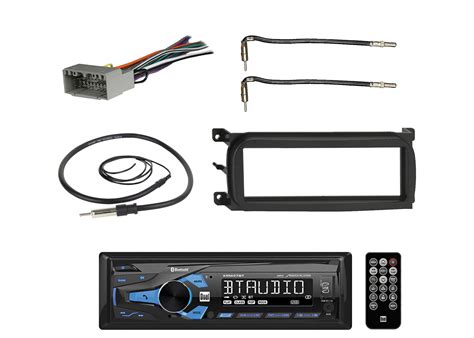 dual digital receiver  bluetooth  charging usb mm aux bundle combo  dash kit