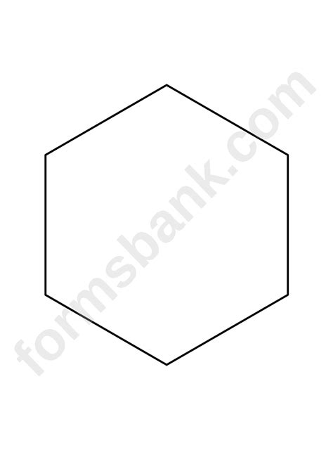 hexagon template  printable templates