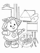 People Little Coloring Pages Kids Fisher Price Fun Votes Para Printable sketch template