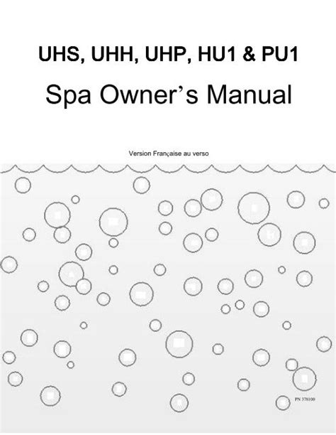 spa owners manual dream maker spas