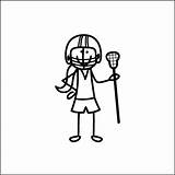 Lacrosse Stick Clipart Library sketch template