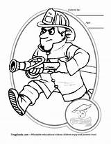 Firefighter Bomberos Fighter Coloringhome Creativity Letzte Seite sketch template