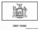 York Flag State Coloring Symbols Pages Dollar Bill Kids Arms Popular Sunrise Library Clipart Boys sketch template