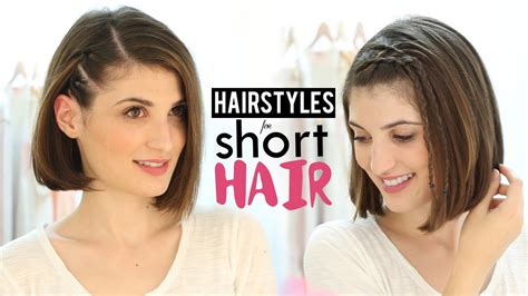 hairstyles  short hair tutorial youtube