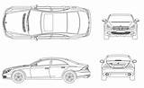 Car Sedan Cad Dwg Blocks  Plan 2d Drawing Cadbull Front Mercedes Description Rear Back sketch template