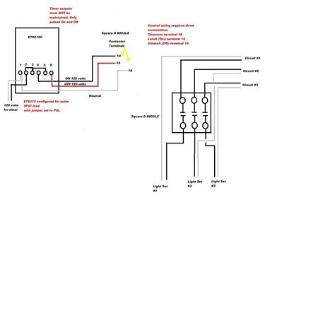 square  lighting contactor wiring diagram