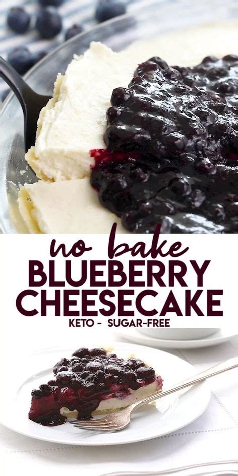 Keto No Bake Blueberry Cheesecake Keto Dessert Recipes Low Carb