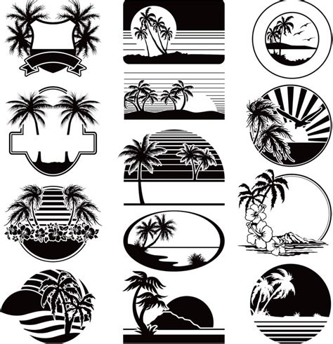 summer vacation labels vector vector graphics blog