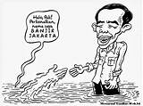 Mewarnai Karikatur Banjir Jokowi Hitam Bencana Kebanjiran Anak Diwarnai Pilih Papan Siapkan Terlengkap Animasi sketch template