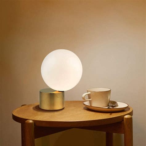 Randi Balancing Tip Glass Globe Table Lamp Lighting
