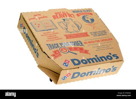 dominos pizza box  res stock photography  images alamy