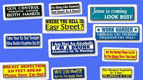 funny bumper stickers