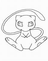 Mew Pokemon Coloring Pages Colouring Desenho Popular Coloringhome Library Clipart Search sketch template