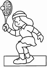 Coloring Pages Tennis Colorear Para Player sketch template