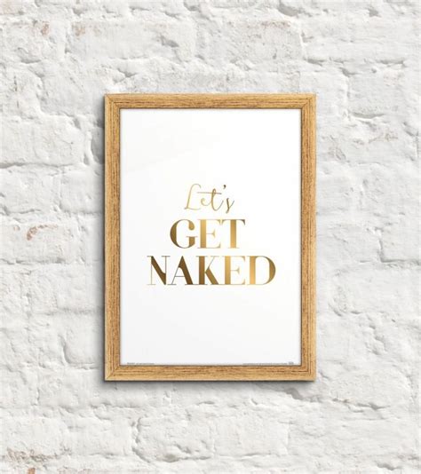 let s get naked plakat typografia plakaty