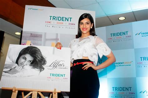 kriti sanon looks super sexy at trident group home linen collection launch in mumbai indian