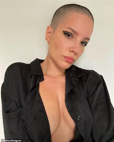 Halsey Puts On A Very Busty Display In Plunging Black Top After