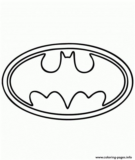 batman logo symbol coloring pages printable