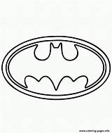 Logo Batman Coloring Symbol Pages Printable Print Book Color sketch template