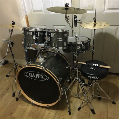 fully refurbished mapex  series drum kit   cymbals  deliver locally  reading